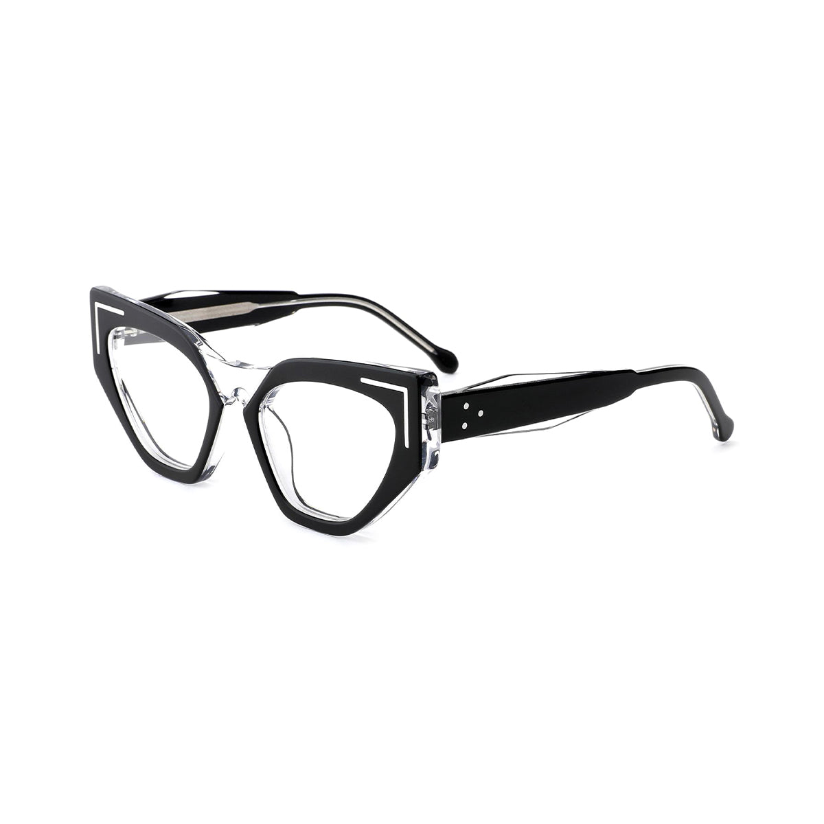 BLACK/TRANSPARENT
