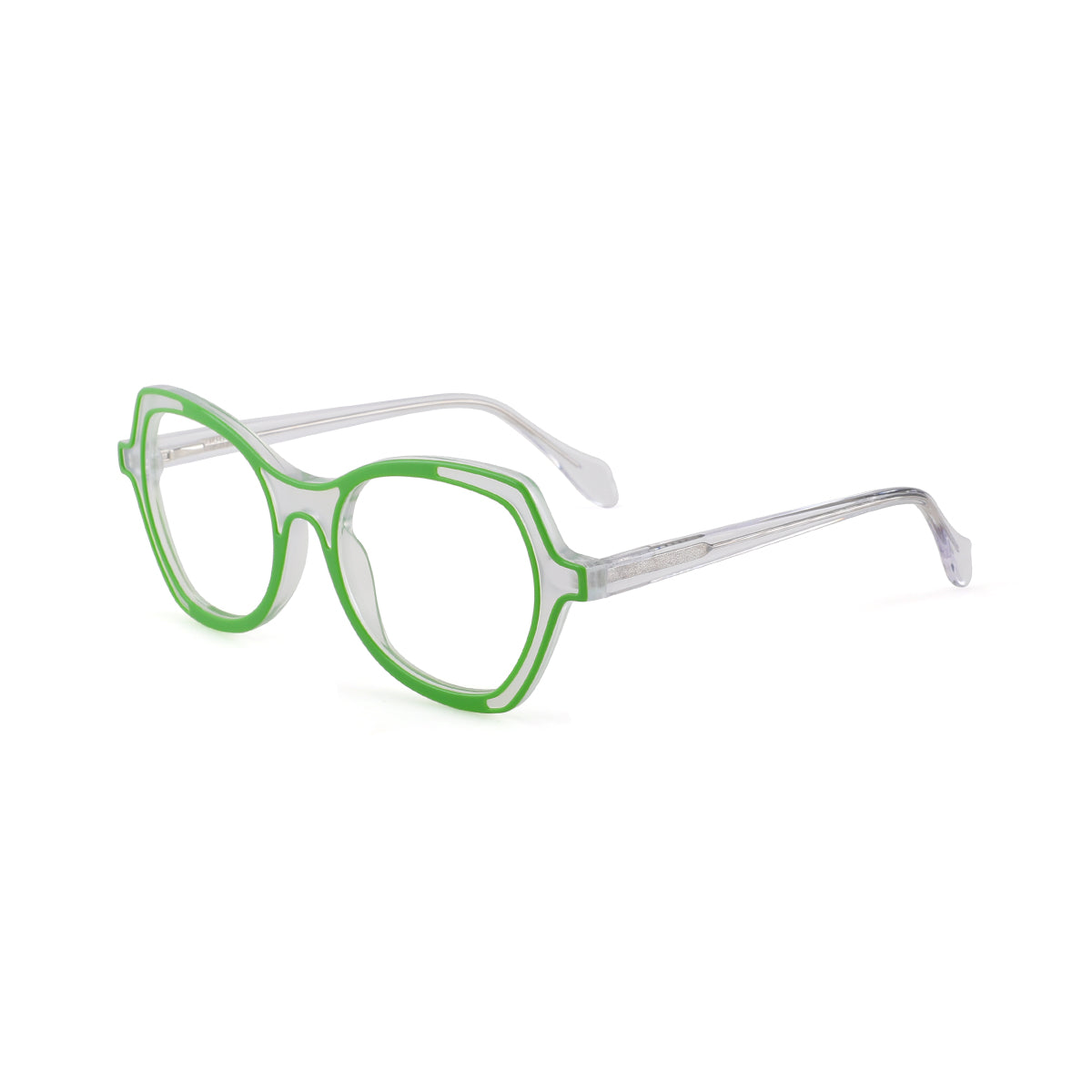 GREEN/TRANSPARENT