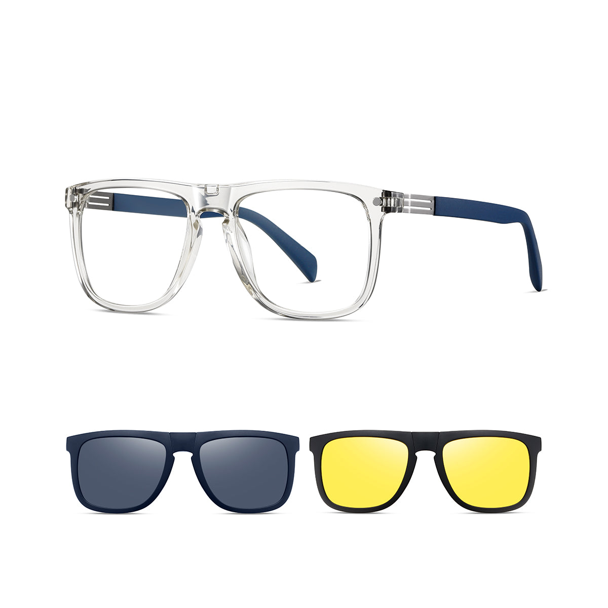 TRANSPARENT/BLUE/YELLOW