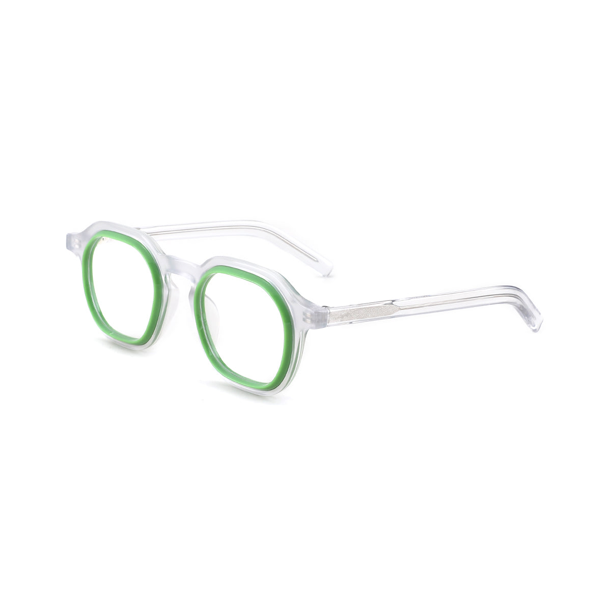 GREEN/TRANSPARENT