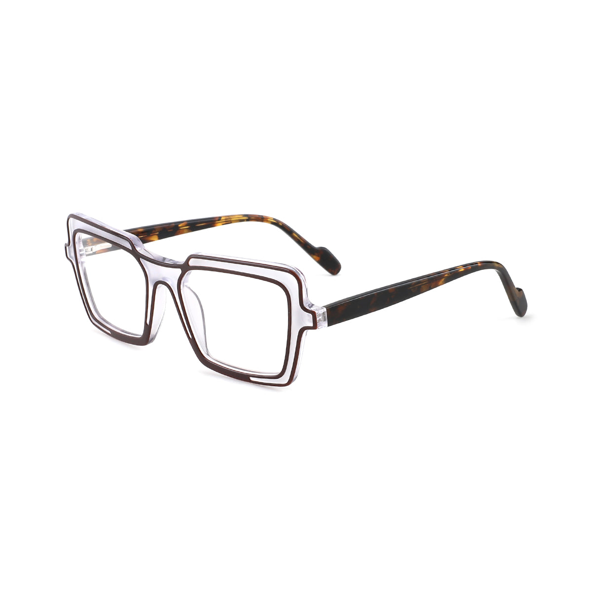 BROWN/TRANSPARENT