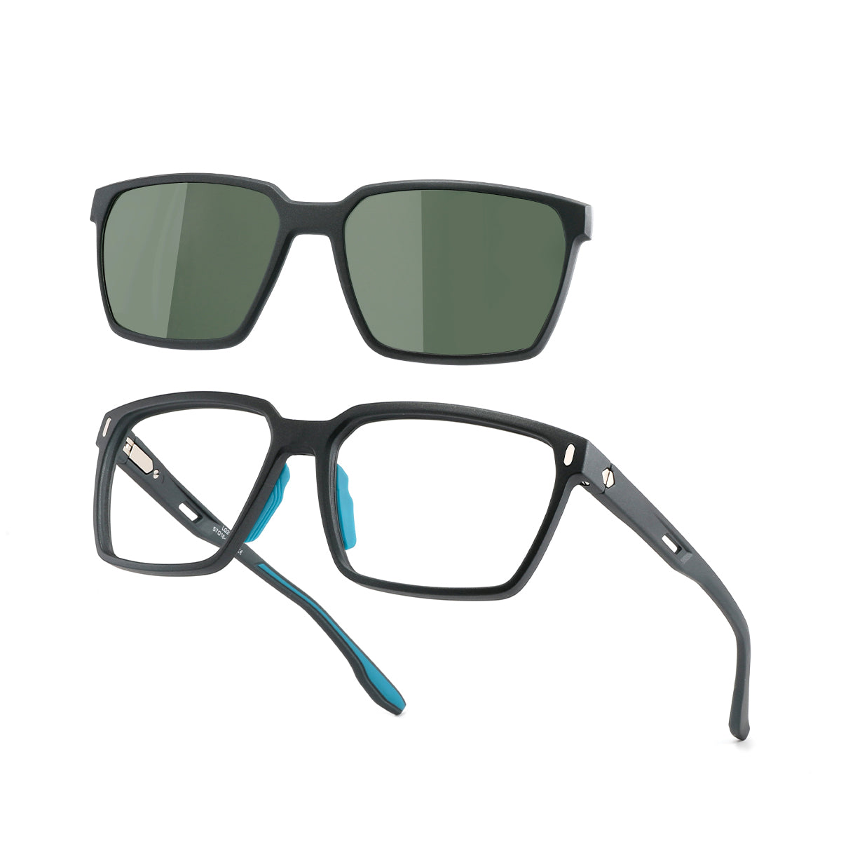BLACK/CYAN