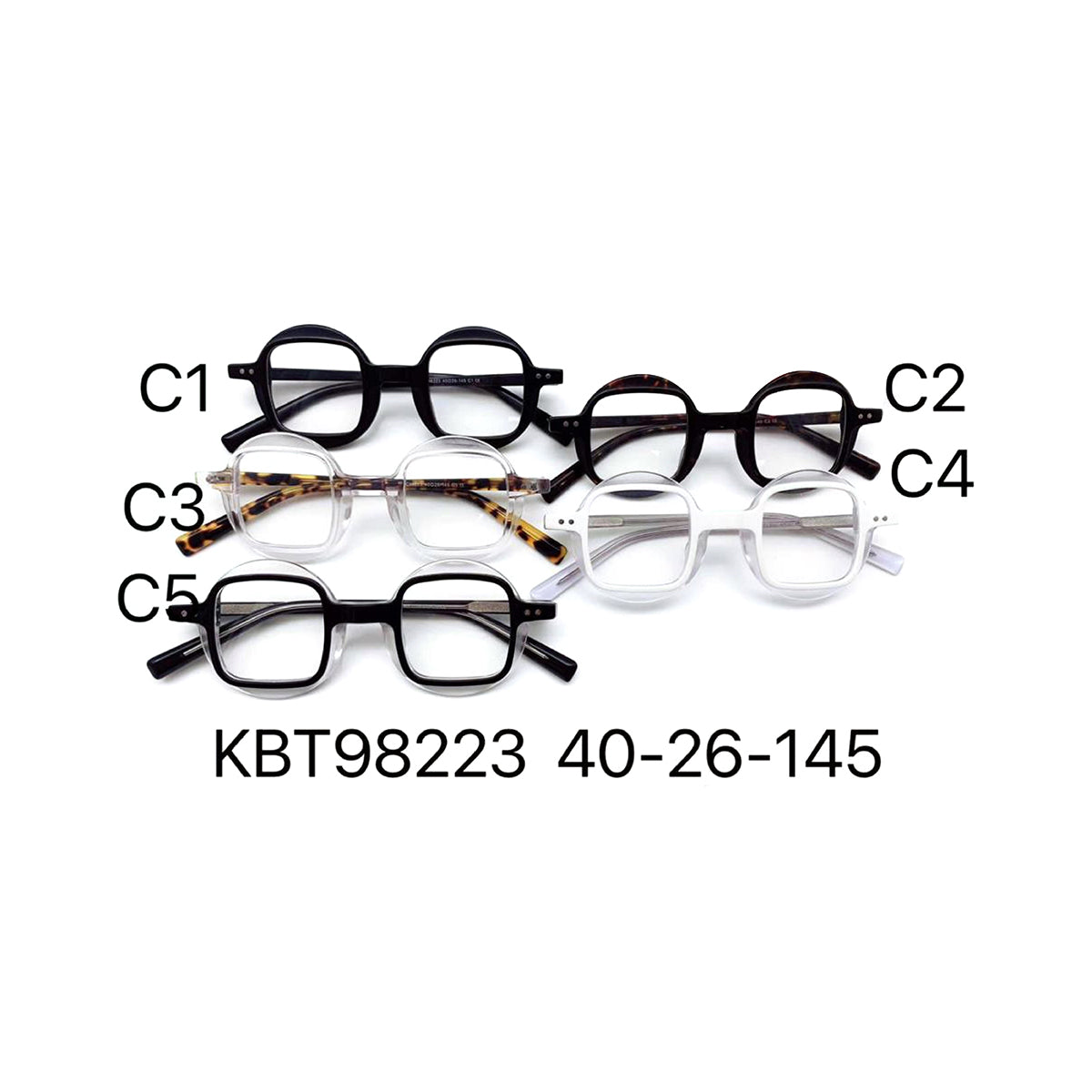 BLACK/TRANSPARENT