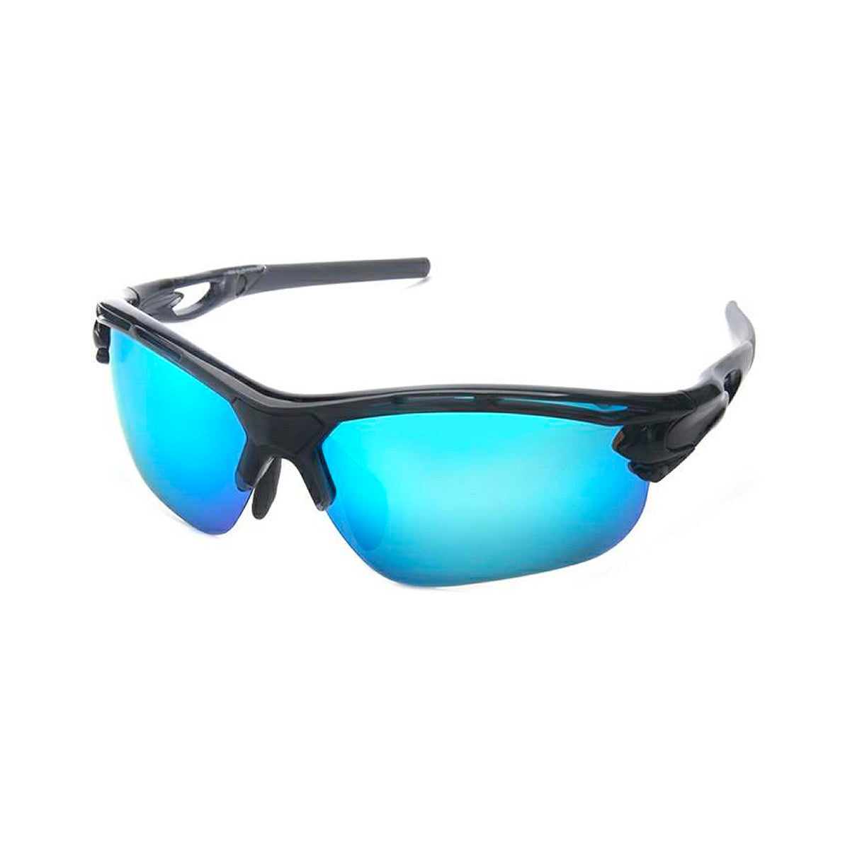 BLACK/BLUE LENS